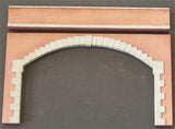 Wide brick arch & separate parapet UNPAINTED