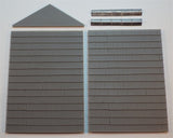 Shallow Relief Roof Panels for a single Gable End Panel