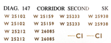 Diag. 147 Corridor Second SK (2 Pack)